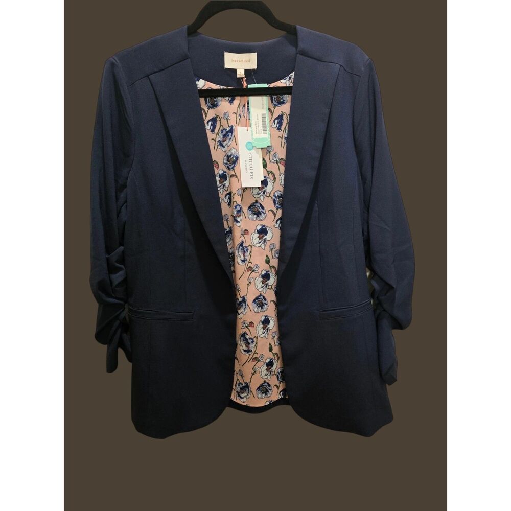 Skies Are Blue Raia Collarless Blazer – Women’s Size Large – New With Tags